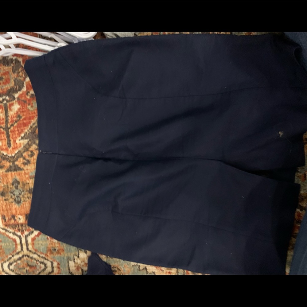 J. Crew bi-cotton No.2 pencil skirt, navy blue, great condition